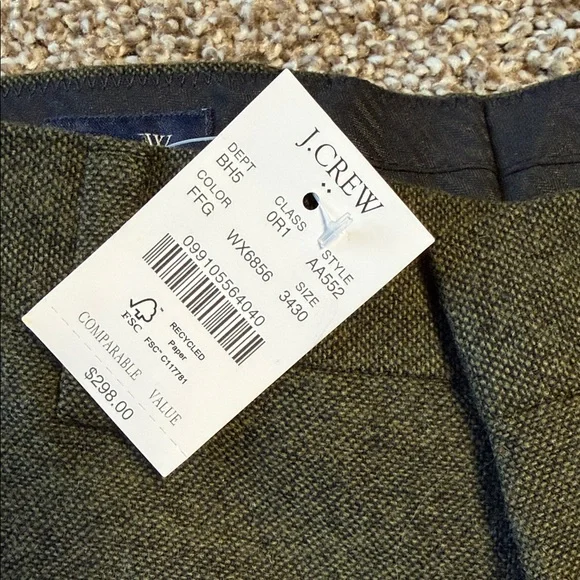 Stylish Green Suit Pants